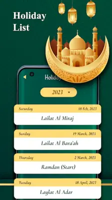 Hijri Islamic Calendar android App screenshot 5